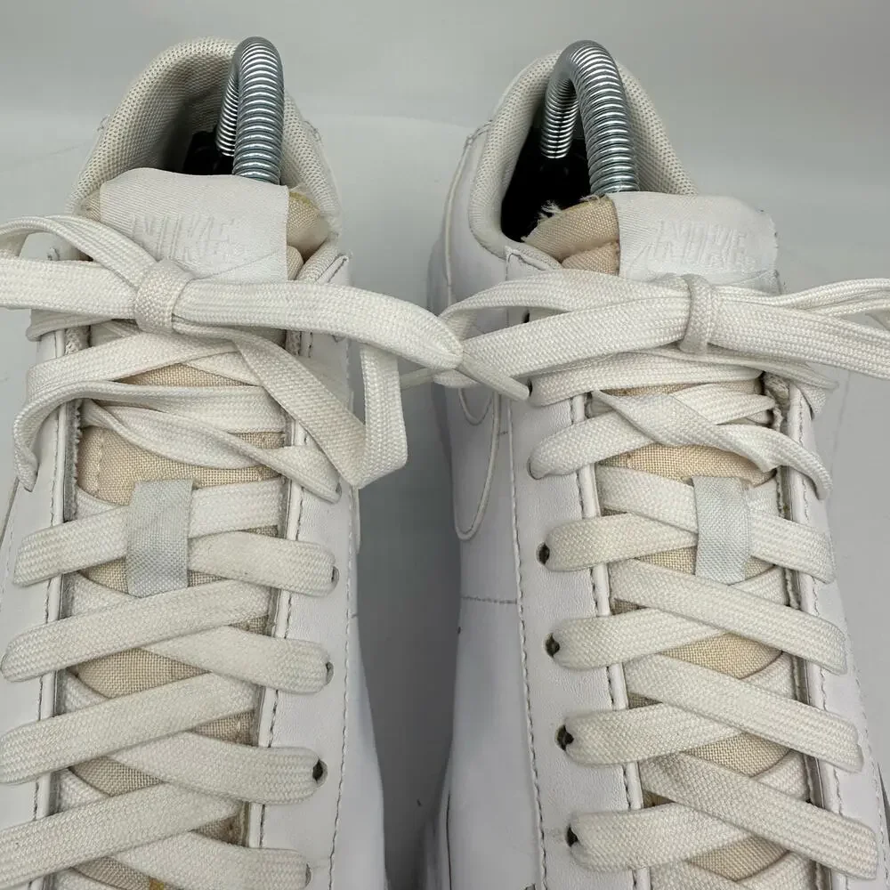 Nike Women's Blazer Low Platform Triple White Sneaker Size 9 - Picture 13 of 16